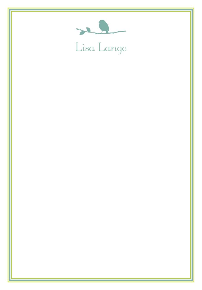 Lined Up-Blue Notepad