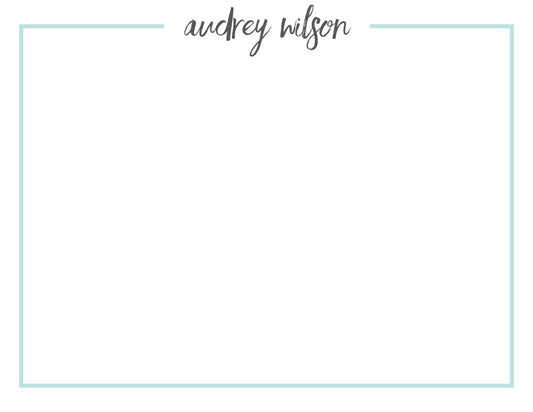 Border Note (Blue) Flat Note