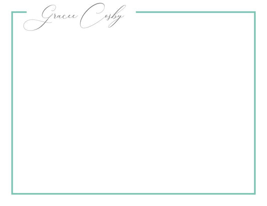Top Left Border Flat Note